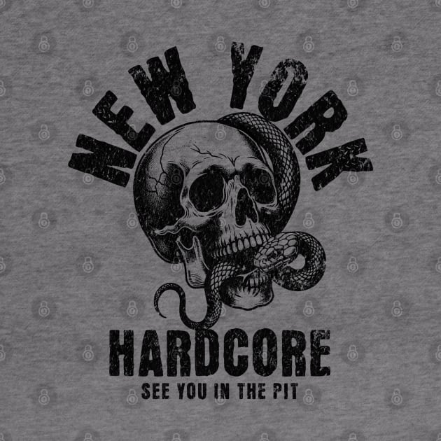 New York Hardcore skull by Brand X Graffix